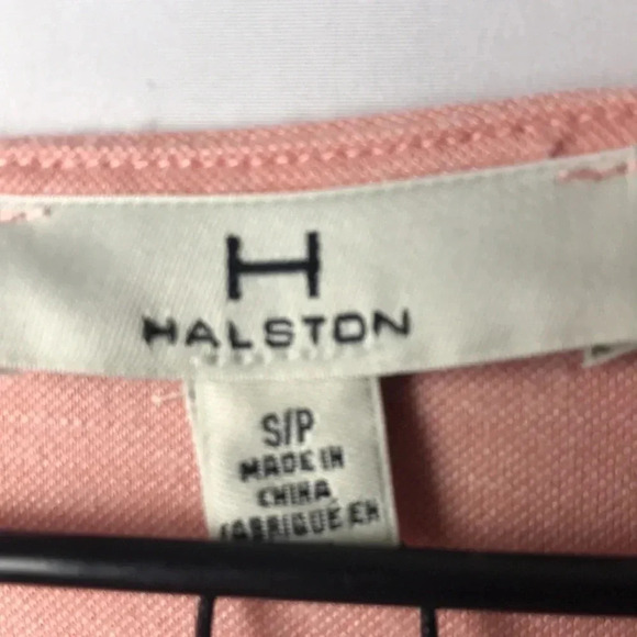 NWT HALSTON DRESS W/ FLOUNCE ALEEVE WOMENS SIZE SMALL PINK QUARTZ COLOR - Picture 8 of 13